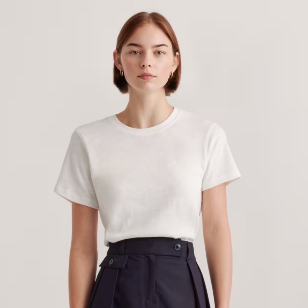 Quince 100% Organic Cotton Slub Crewneck Tee